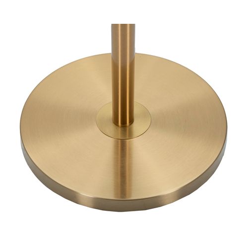 Lampadaire Doré Avec Décor Blanc Élégant Et