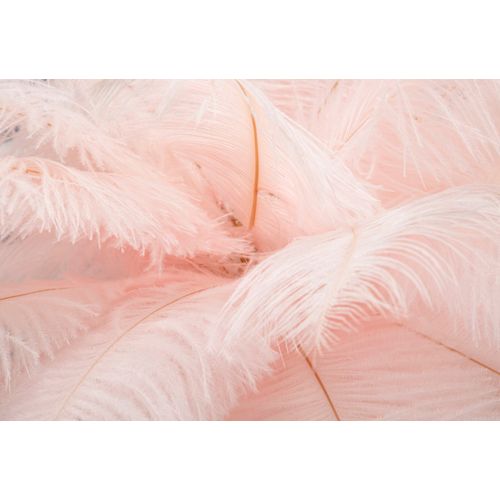 Lampe à Poser Dorée Avec Abat-jour Plumes Roses 40x55 Cm