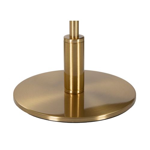 Lampe à Poser Dorée Avec Abat-jour En Plumes Blanches Ø30x50 Cm