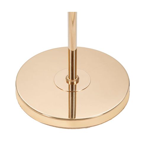 Lampadaire Doré Élégant Avec Abat-jour En Plumes Roses 165 Cm