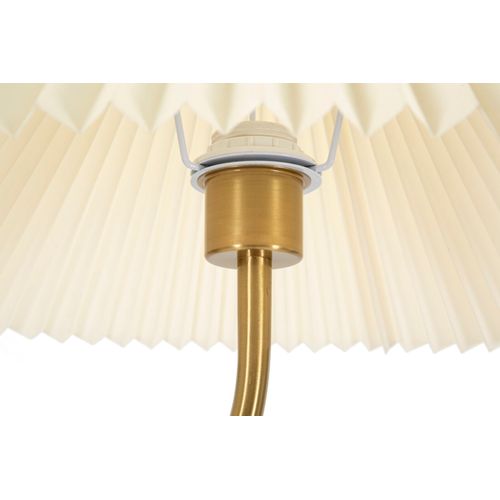 Lampadaire Design Noir Et Argent Ø46x172 Cm Avec Abat-jour Plissé