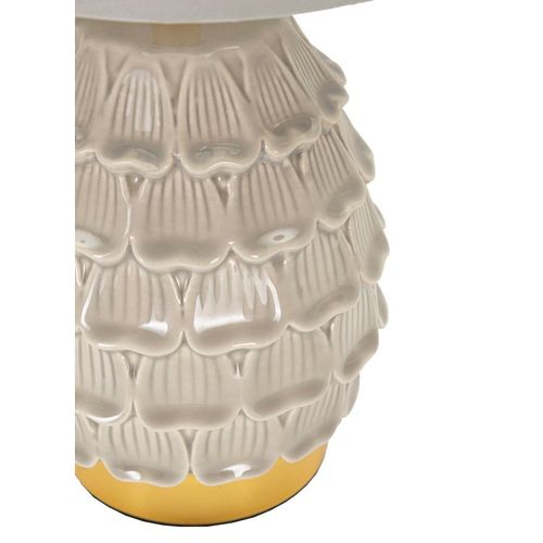 Lampe De Chevet Moderne Crème Ø15x30,5 Cm Design Pin Original