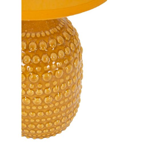 Lampe De Chevet Moderne Ø15x30,5 Cm Base Gris à Relief Élégant