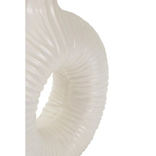 Lampe De Chevet Moderne 28,5x15x43 Cm Socle Blanc à Décor Drapé