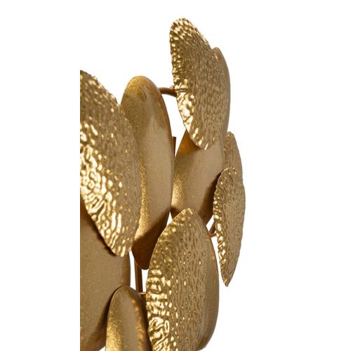 Applique Murale Dorée 3 Lumières Avec Panneaux Texturés 59,8x11x31 Cm