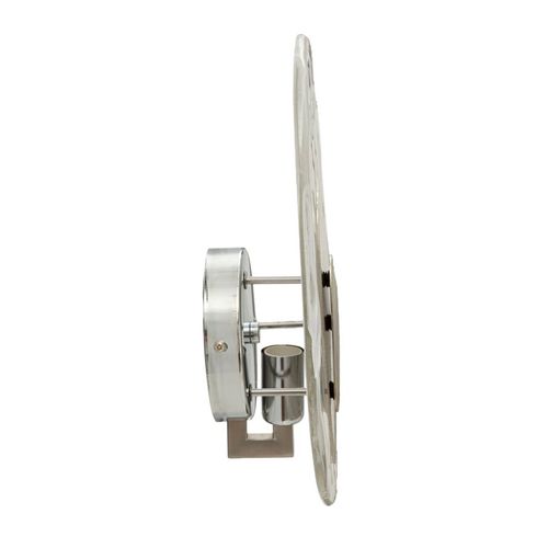 Applique Murale Argentée En Verre Design Nuage 21x8x32 Cm