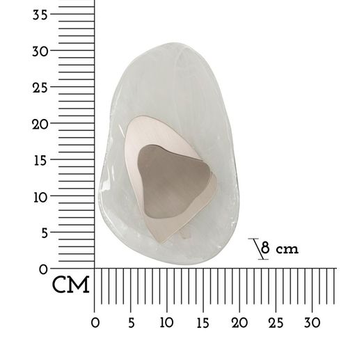 Applique Murale Argentée En Verre Design Nuage 21x8x32 Cm