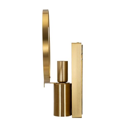 Applique Murale En Métal Doré Et Verre Fumé 20x10x29 Cm