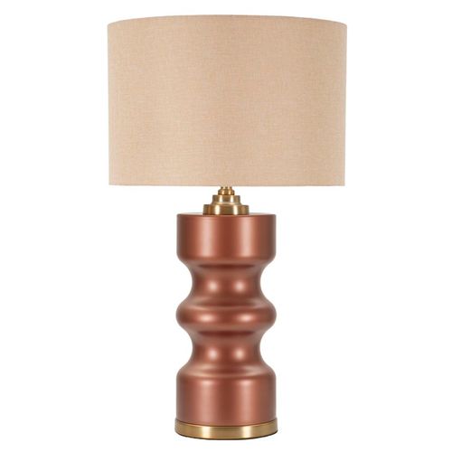 Lampe à Poser Rosenthal En Verre Et Métal 40,5×40,5×69,5 Cm Avec Abat-jour Neutre