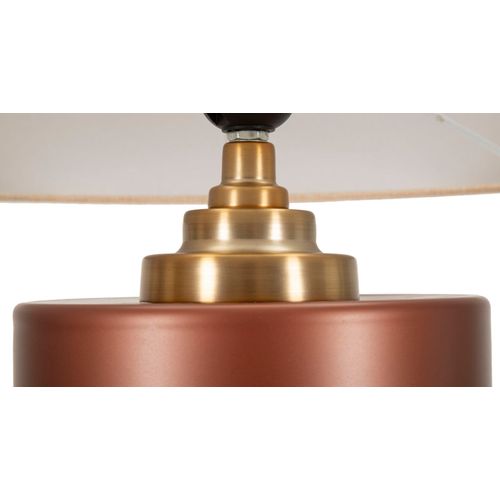 Lampe à Poser Rosenthal En Verre Et Métal 36,5×36,5×56,5 Cm Avec Abat-jour Neutre