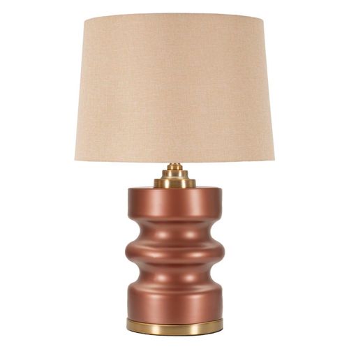 Lampe à Poser Rosenthal En Verre Et Métal 36,5×36,5×56,5 Cm Avec Abat-jour Neutre