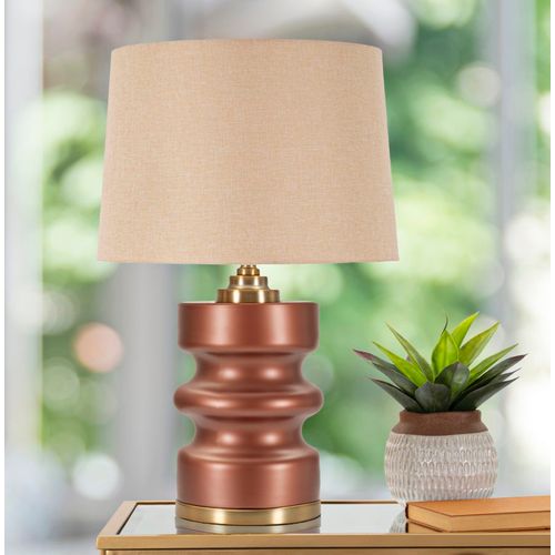 Lampe à Poser Rosenthal En Verre Et Métal 36,5×36,5×56,5 Cm Avec Abat-jour Neutre