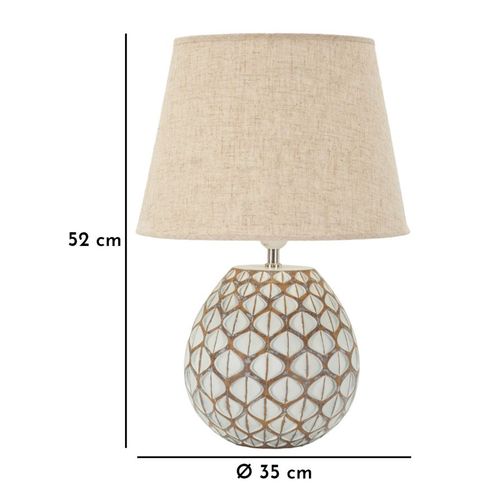 Lampe à Poser Rosenthal En Verre Et Métal 36,5×36,5×56,5 Cm Avec Abat-jour Neutre