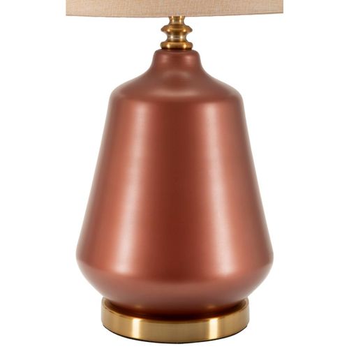 Lampe à Poser Rosenthal En Verre Et Métal 35,5×35,5×65 Cm Avec Abat-jour Neutre