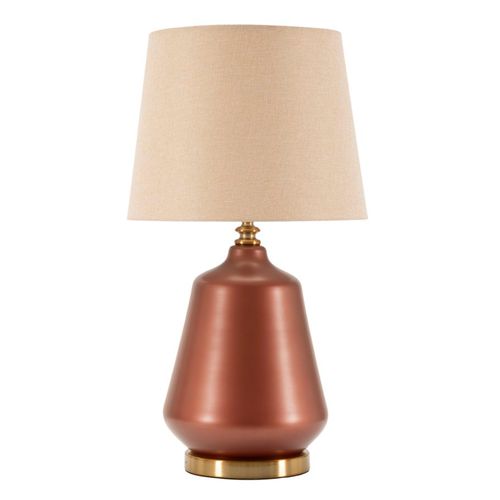 Lampe à Poser Rosenthal En Verre Et Métal 35,5×35,5×65 Cm Avec Abat-jour Neutre
