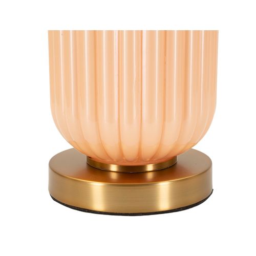 Lampe à Poser Perly En Verre Et Métal 35×35×64 Cm Avec Abat-jour Neutre