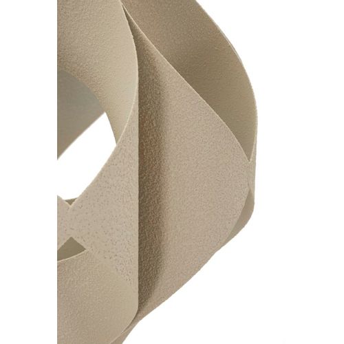 Lampadaire Moderne Sculptural 39,5x155 Cm Métal Crème Élégant Et Contemporain