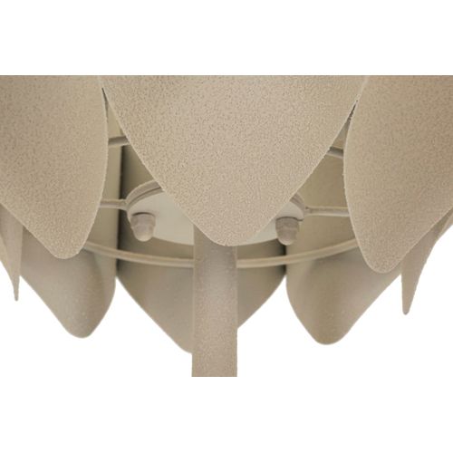 Lampadaire Moderne Sculptural 39,5x155 Cm Métal Crème Élégant Et Contemporain