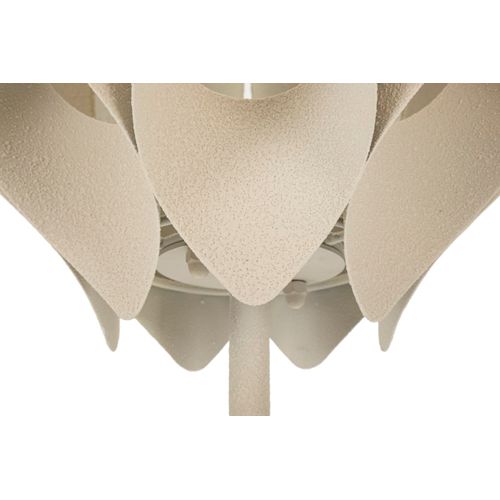Lampe à Poser Moderne 28×28×57 Cm Forme Fluide En Métal Crème