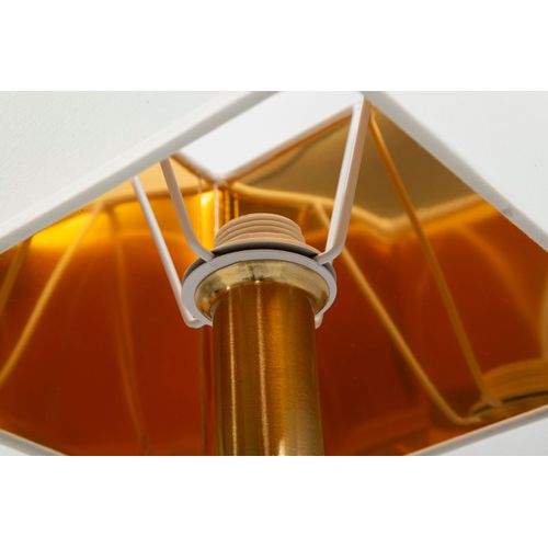 Applique Murale Élégante 18x24x40 Cm Métal Doré Verre Et Tissu Style Glam