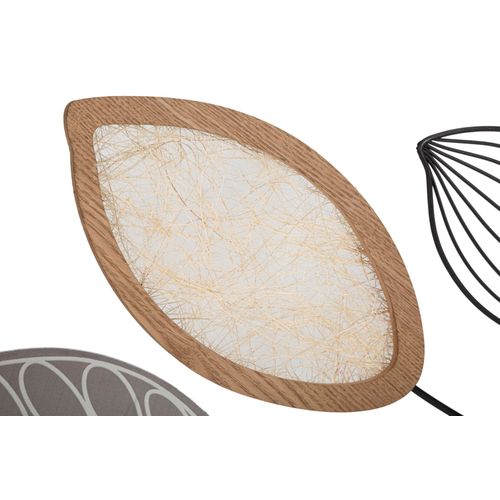 Console Noire Boho Chic Avec Plateau Bois 108x36,8x80 Cm