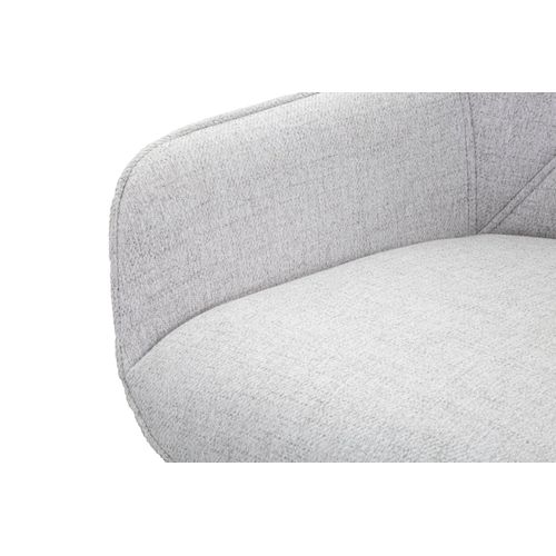 Lot De 2 Tabourets De Bar En Tissu Rembourré Avec Accoudoirs Pieds Métal H109 Cm