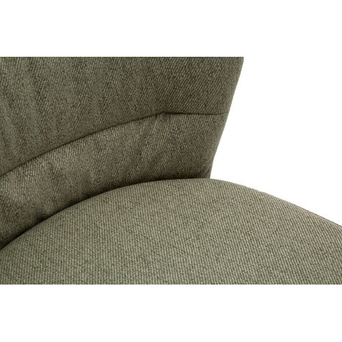 Lot De 2 Tabourets De Bar En Tissu Vert Style Années 70 Avec Pieds Métal Noir H108 Cm