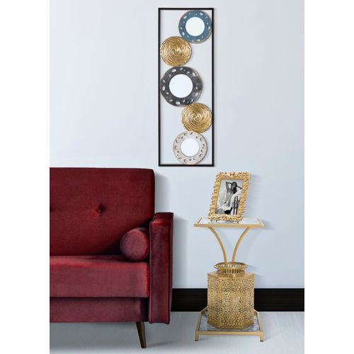 Table Carrée Basse Avec Structure Dorée Et Plateau En Marbre 40x35x60 Cm