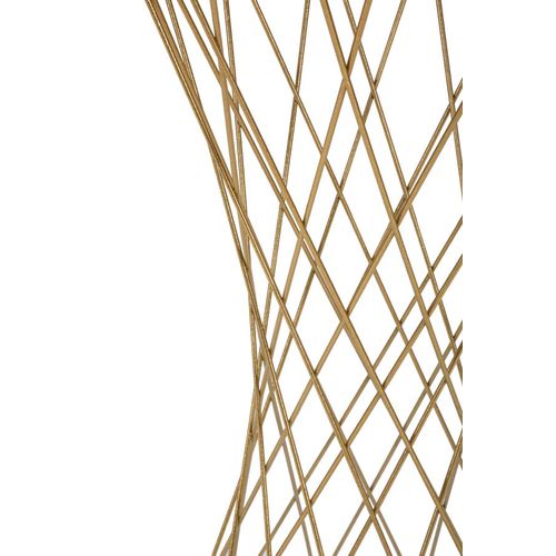 Table Ronde 40x80 Cm En Métal Doré Avec Plateau Miroir Élégant