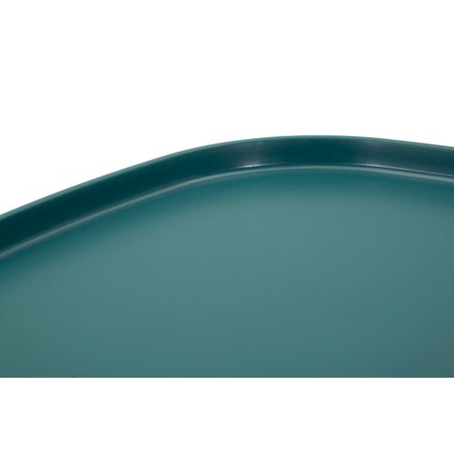 Table D'appoint Carrée Bleue 48x48x50 Cm Design Moderne Et Minimaliste