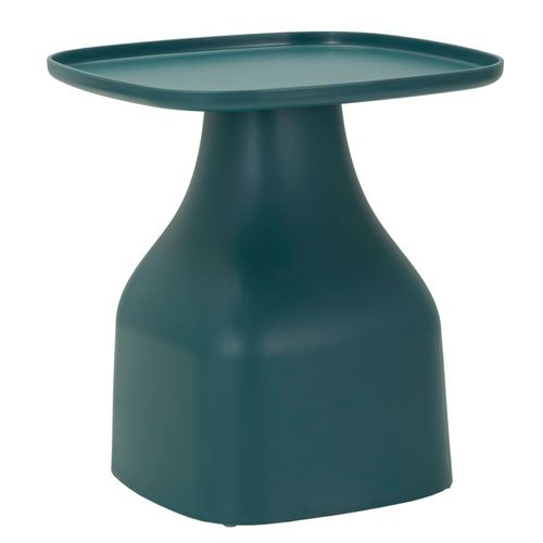 Table D'appoint Carrée Bleue 48x48x50 Cm Design Moderne Et Minimaliste