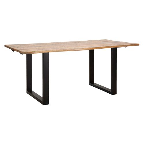 Table à Manger Bord Extensible 180-280 Cm En Bois De Manguier Style Industriel