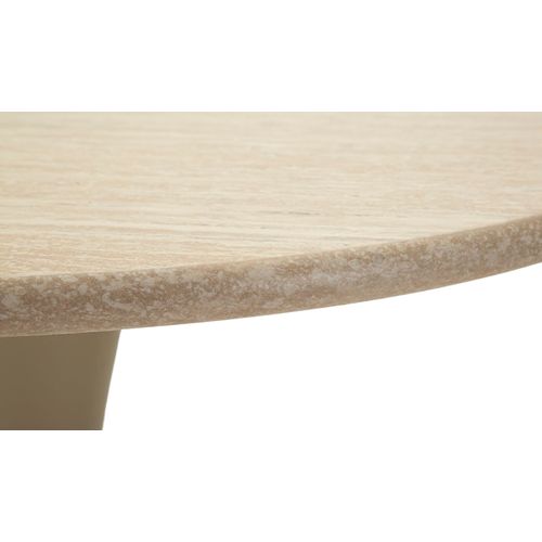 Table De Bar Moderne Crème, Design Essentiel Ø 60x106 Cm