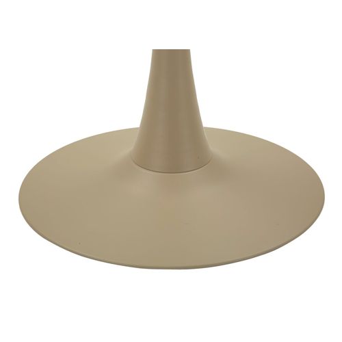 Table De Bar Moderne Crème, Design Essentiel Ø 60x106 Cm