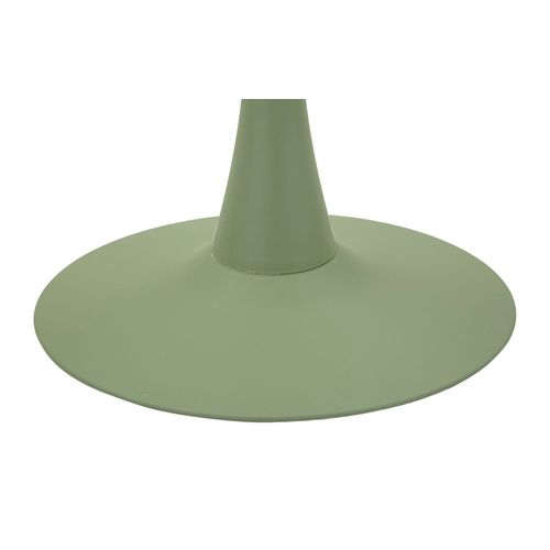 Table De Bar Moderne Verte Et Crème, Design Élégant Ø 60x106 Cm