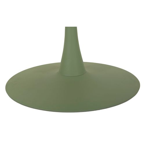 Table D'appoint Moderne Verte Et Crème, Design Épuré 120x120x76 Cm