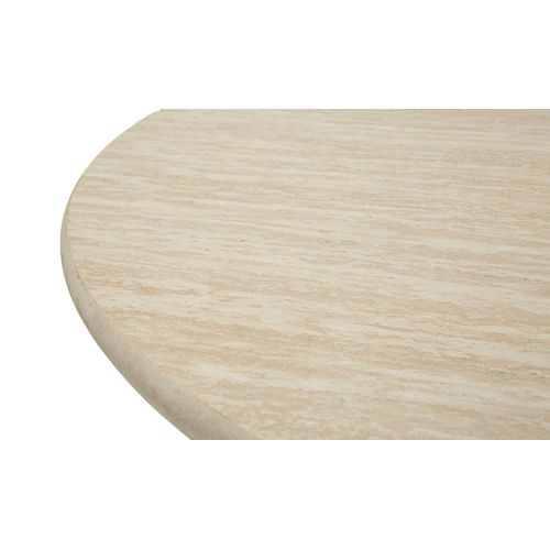 Table D'appoint Moderne Verte Et Crème, Design Épuré 120x120x76 Cm