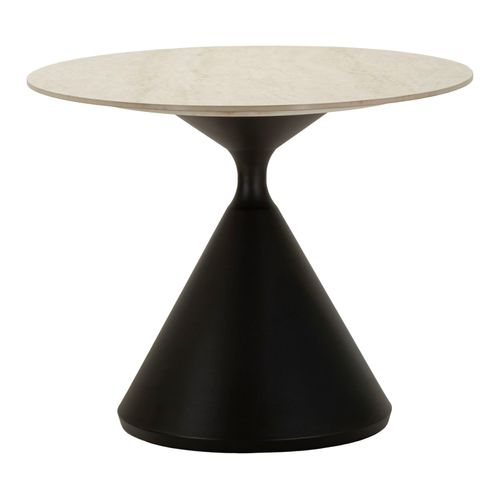 Table D'appoint Moderne Avec Plateau Effet Marbre, Base Sculpturale 180x90x73 Cm
