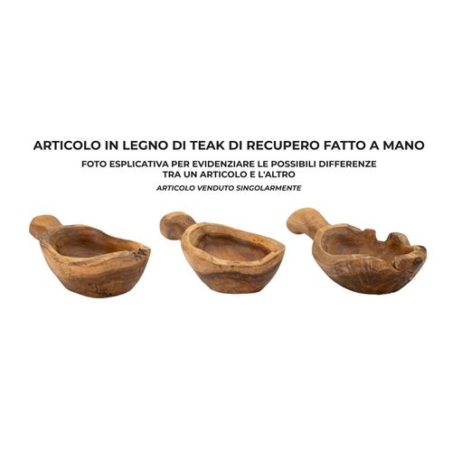 Plateau Vide-sac En Teck Recyclé 36x16 Cm – Artisanat Élégant Et Fonctionnel