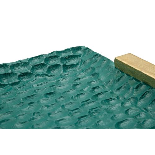 Plateau Élégant Vert Et Doré 34x19,5x3 Cm Pour Décoration Raffinée