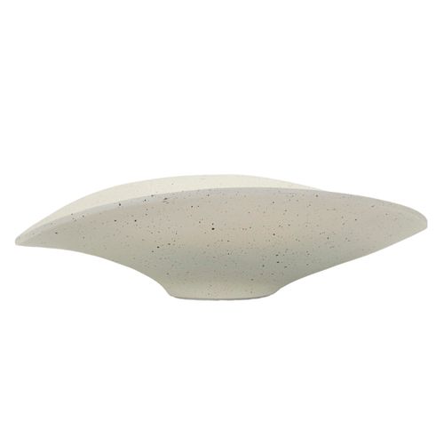 Plateau Élégant En Résine Crème 41x41x12 Cm Pour Décoration Moderne