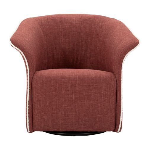 Fauteuil Pivotant Bordeaux 83,5x66x80 Cm Design Enveloppant Et Élégant