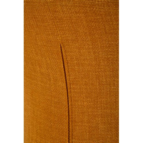 Fauteuil Pivotant Moutarde 83,5x66x80 Cm Design Enveloppant Et Moderne