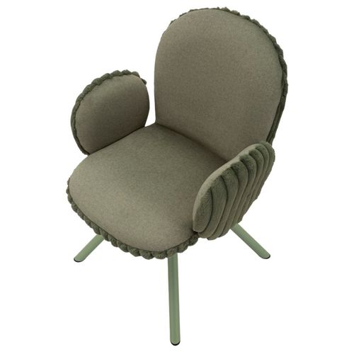 Lot De 2 Chaises Vertes Modernes 64x68x83 Cm Avec Assise Confortable