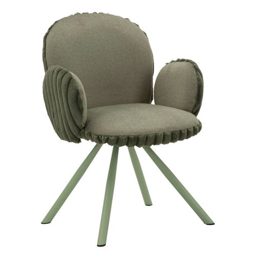Lot De 2 Chaises Vertes Modernes 64x68x83 Cm Avec Assise Confortable