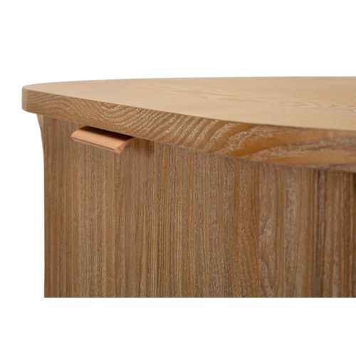 Commode Moderne 3 Tiroirs Bois Naturel 80,5x47x82 Cm Robuste Et Élégante
