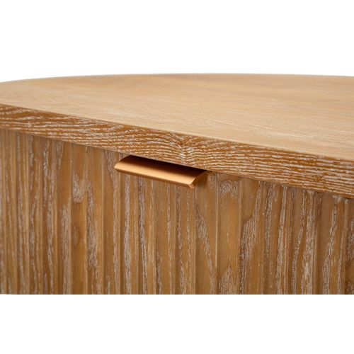 Buffet Mobile Marron 1 Tiroir Et Compartiment Fermé 81x46x82 Cm