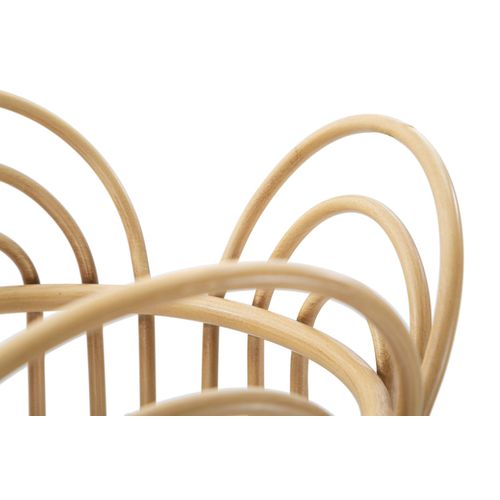 Support De Vase Rond Métal Style Bohème Ø31,5x40 Cm En Lignes Entrelacées