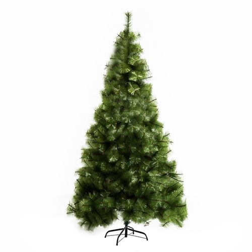 Grand Sapin De Noël Artificiel 210 Cm Vert Avec 505 Branches Et Pied Métallique Stable