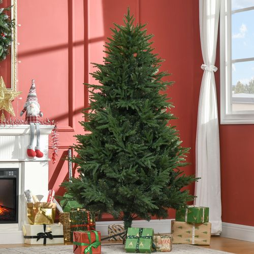 Sapin Artificiel 180 Cm Vert Avec 4030 Branches Pvc – Forme Pleine Et Montage Rapide